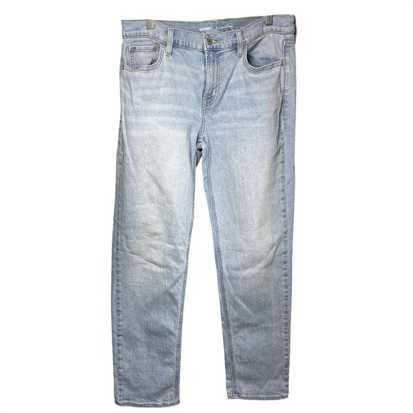 Old Navy Denim - Old Navy 8 Wow Boyfriend Jeans Women Light Blue Excellent Mid-Rise Relaxed Fit